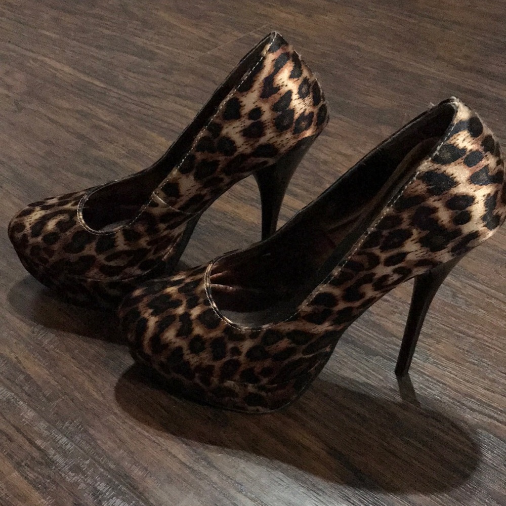 Animal print heels
